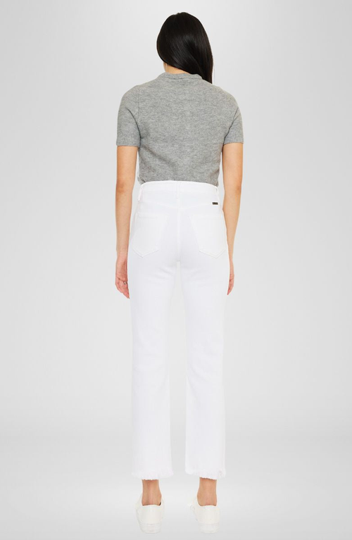 Kancan Tiana High Rise Slim Straight Jeans In White