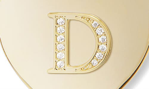 Melinda Maria Love Letters Initial Heart Medallion Necklace In Gold D