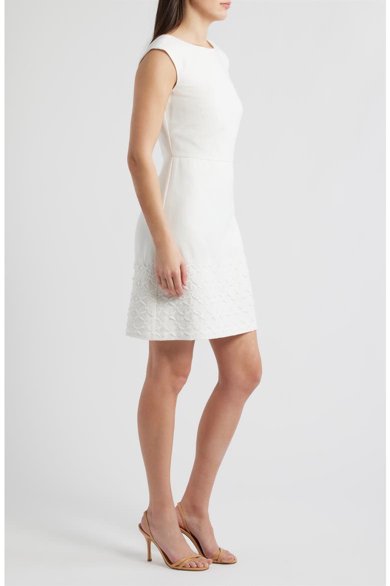 Cap Sleeve Soutache Sheath Dress, Alternate, color, IVORY