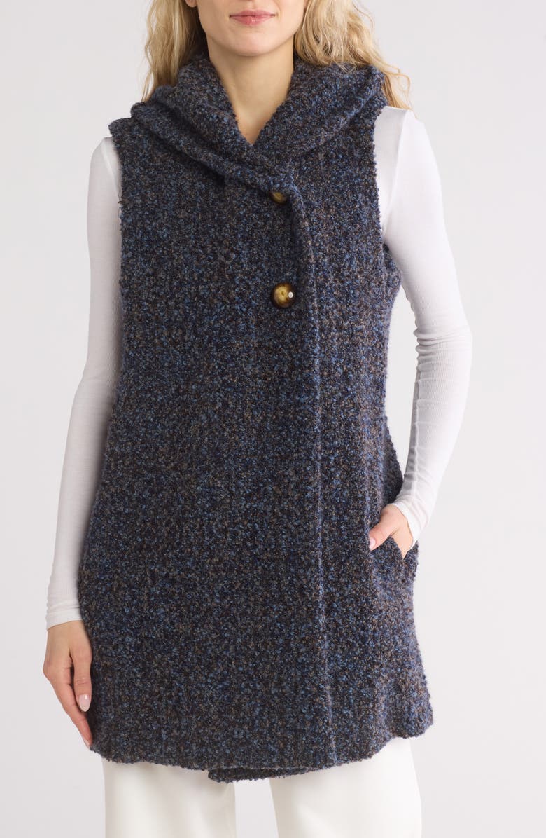 Fleurette Bouclé Vest, Main, color, 