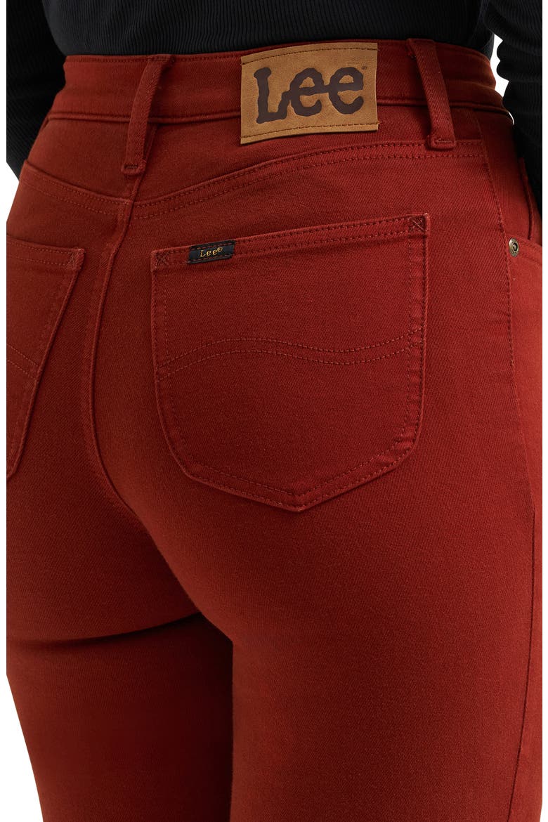 Ever Fit Mid Rise Flare Jeans, Alternate, color, RED CLAY