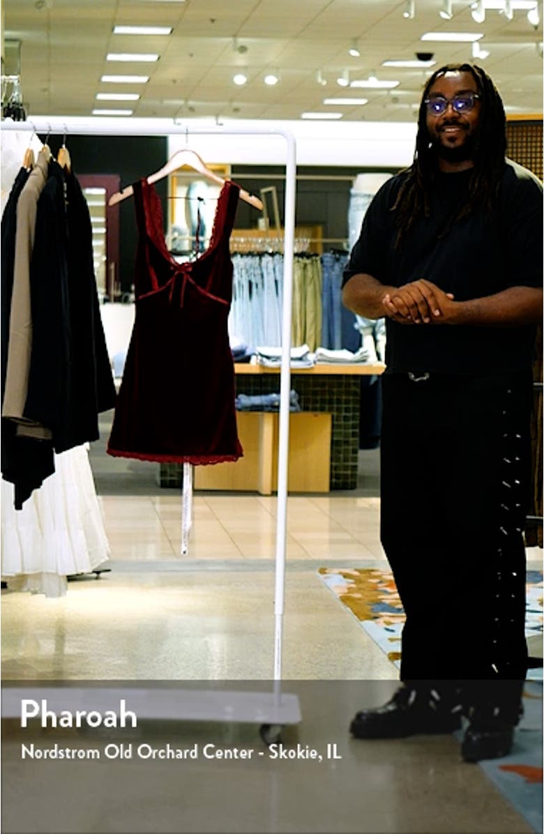 Velvet Cocktail Minidress, sales video thumbnail