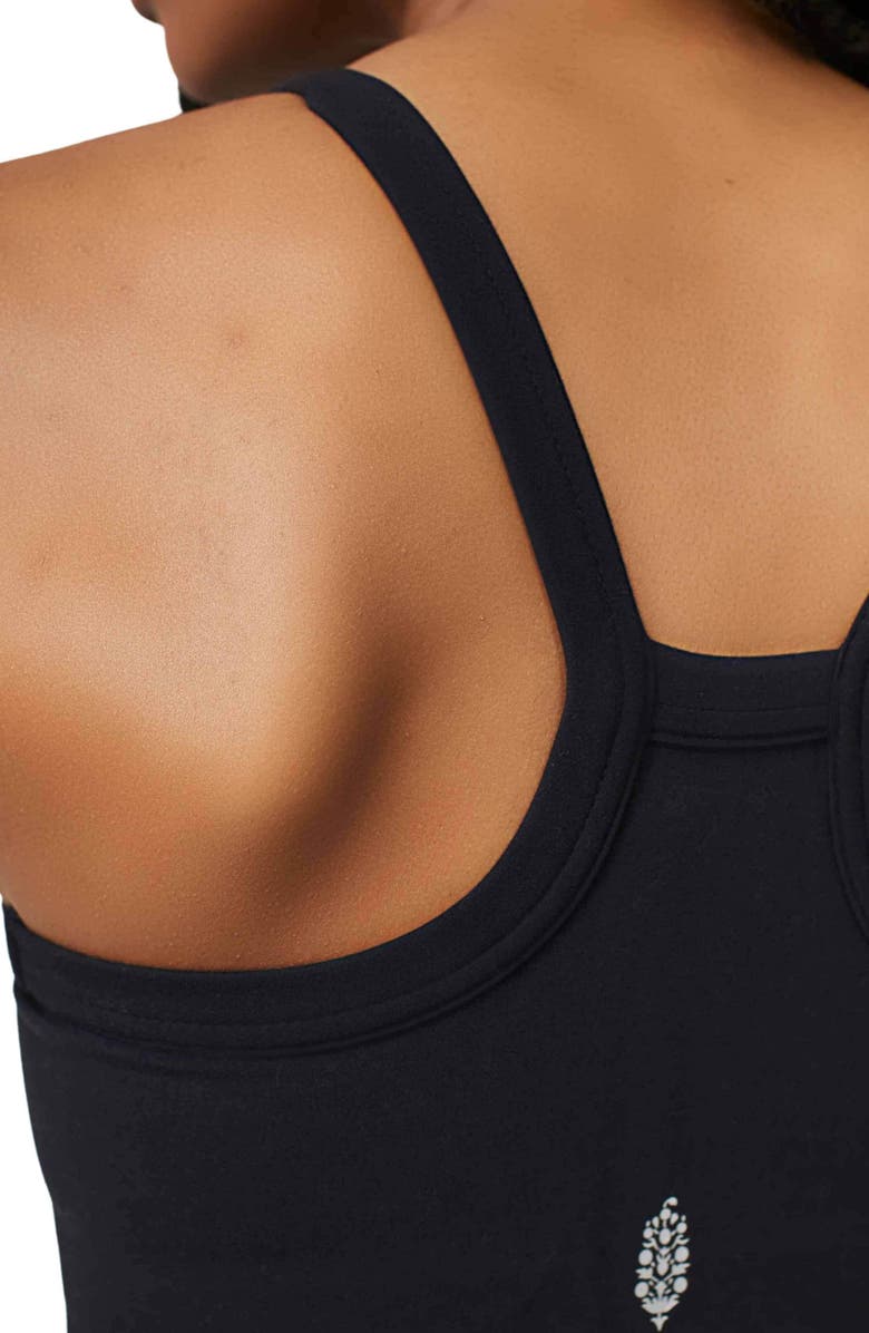 Free People FP Movement Never Better Racerback Bra, Alternate, color, Black