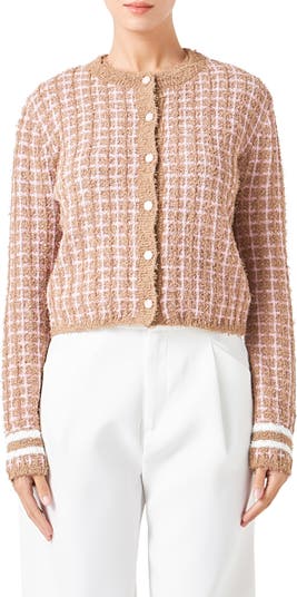 Endless Rose Check Cardigan | Nordstrom