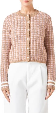 Endless Rose Check Cardigan