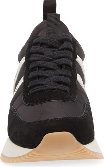 スニーカー MONCLER Pacey Low Top Sneakers Black MONCLER | Pacey Nylon Suede Low Top Sneakers | BLACK | Women