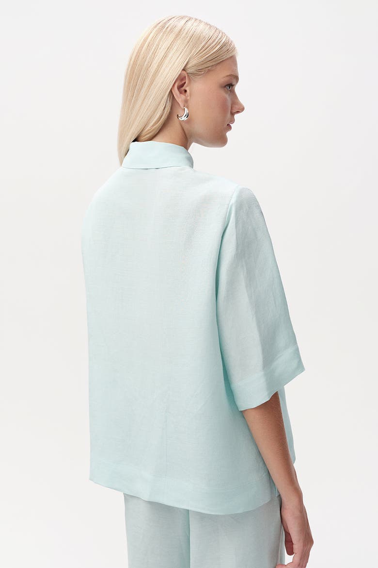 Calve Half Sleeve Shirt, Alternate, color, BLUE
