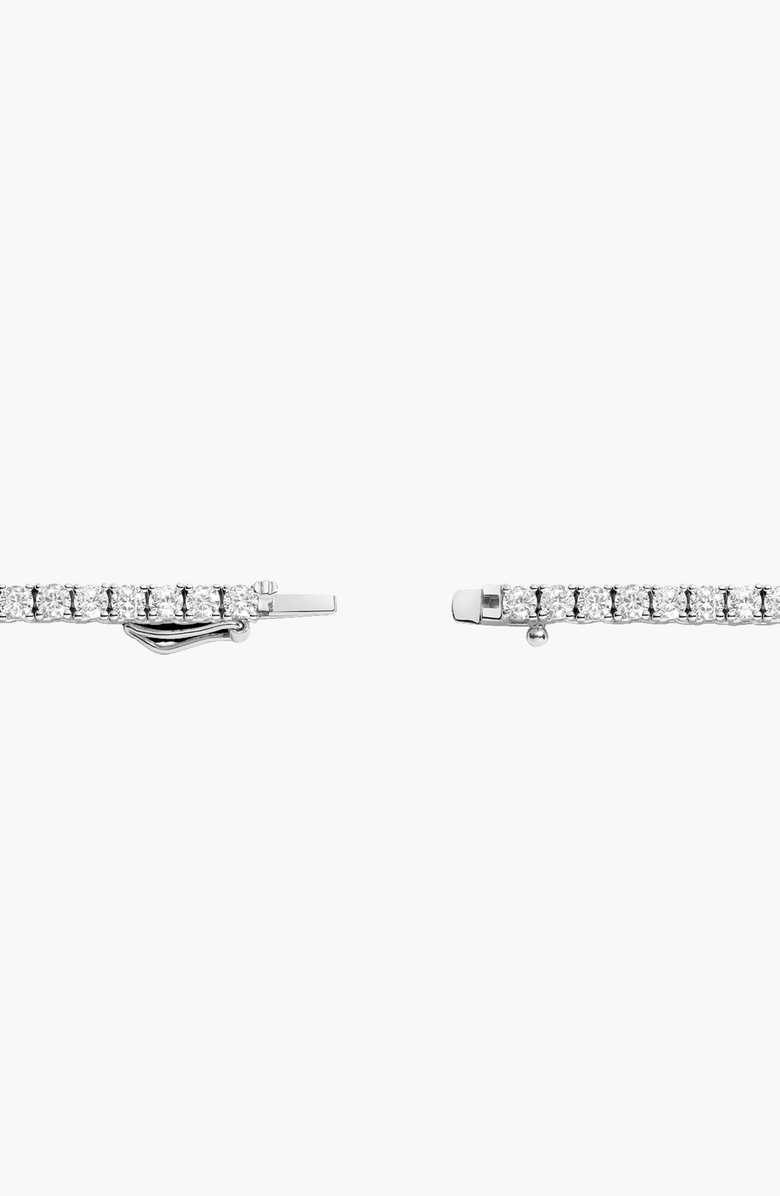 Aurate New York Lab Grown White Sapphire Petite Tennis Necklace, Alternate, color, White