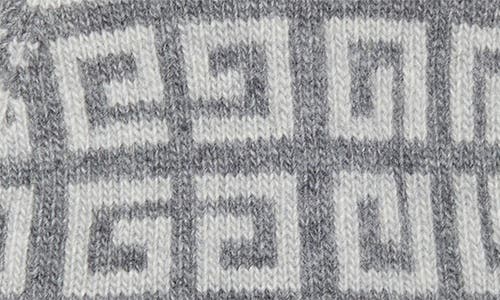Givenchy Logo Jacquard Wool & Cashmere Beanie In Gray