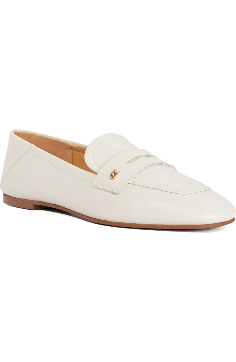 Dune London Glances Penny Loafer, Main, color, White