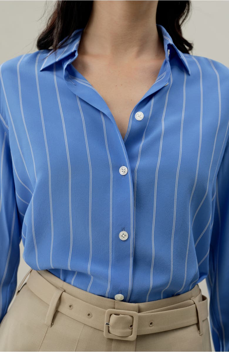 Lilysilk Amalfi Striped Shirt, Alternate, color, Amalfi Stripe