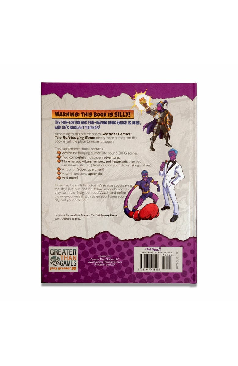 Greater Than Games The Roleplaying Game Guise Book! Expansion Hardcover Book, Alternate, color, Multicolored