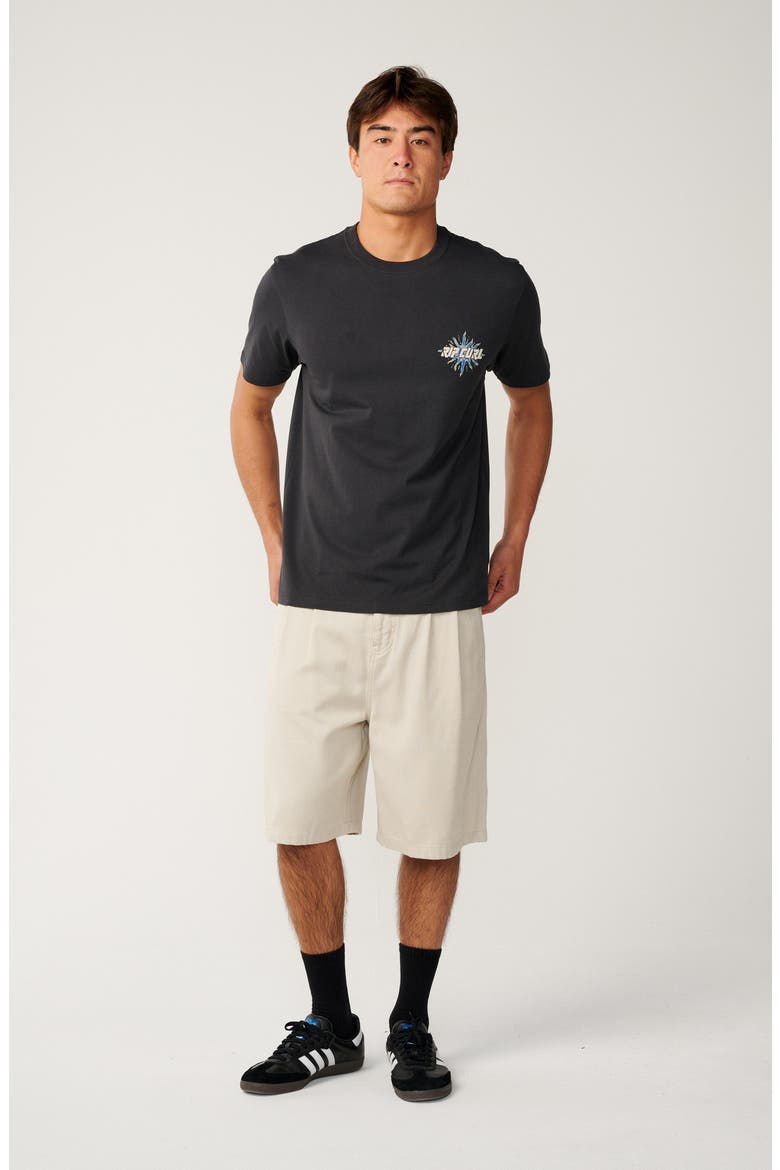 Disorder Burst Cotton Graphic T-Shirt, Alternate, color, WASHED BLACK