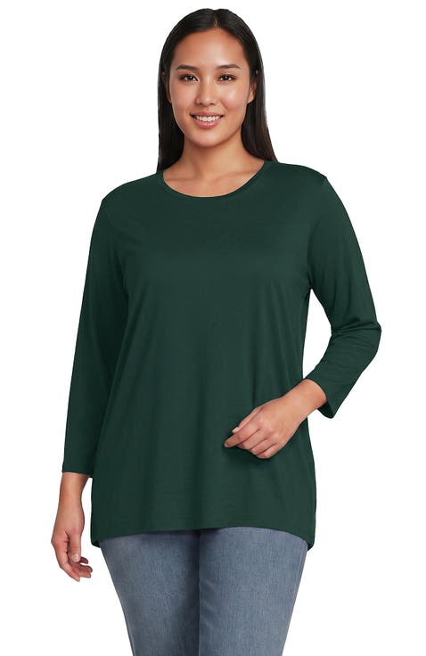 3/4 Sleeve Cotton Supima Tunic