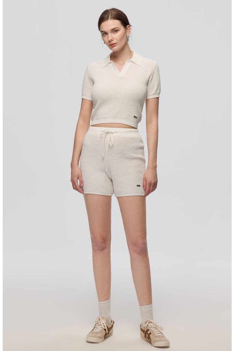Noa Open Knit Top, Alternate, color, White