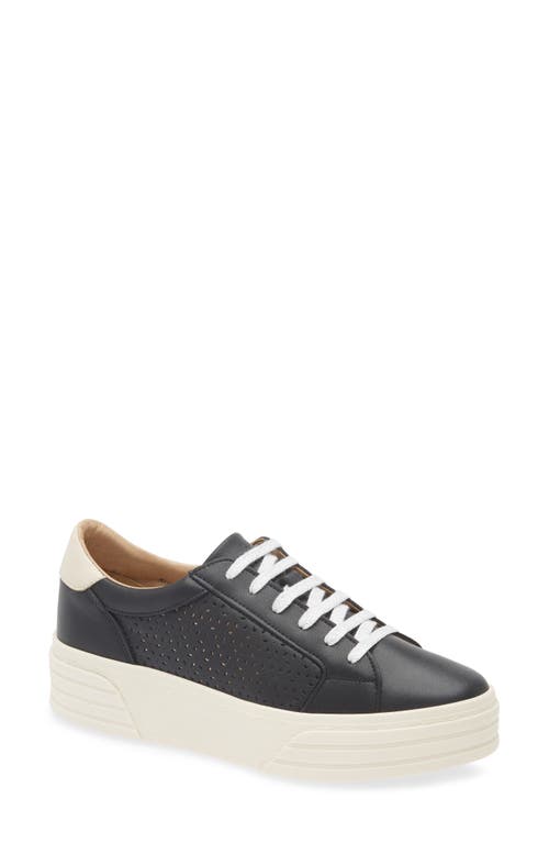Bos. & Co. Lotta Platform Sneaker In Black/pearl