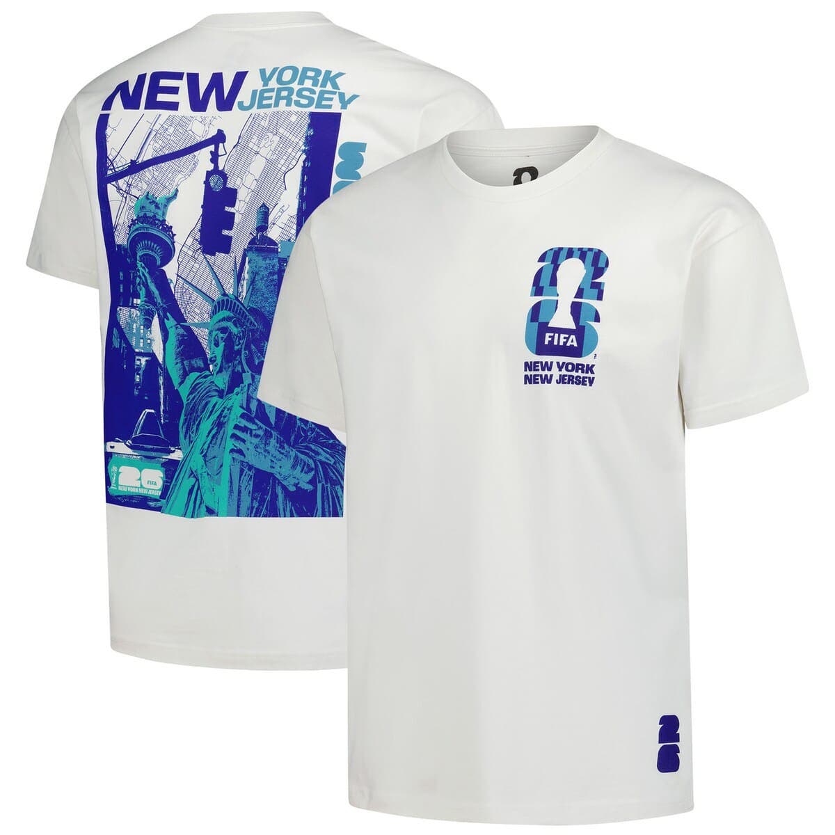 Men's Outerstuff Cream 2026 FIFA World Cup New York Host City