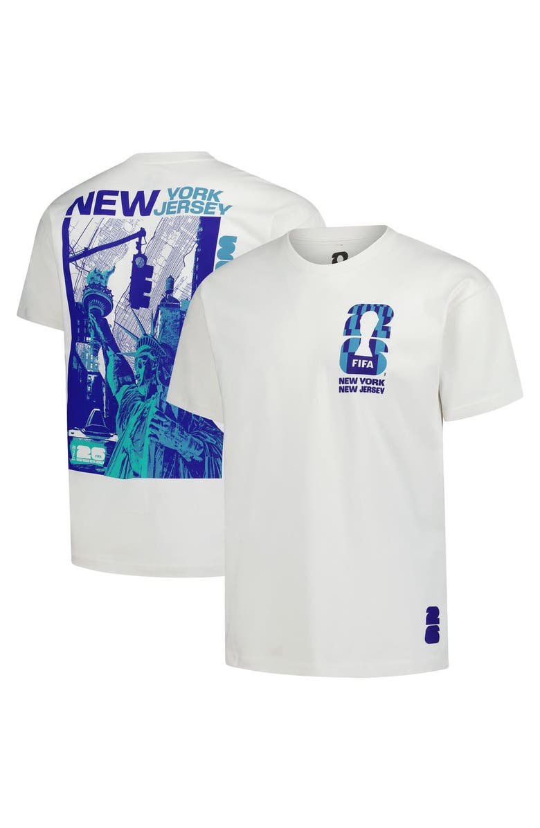 Outerstuff Men's Outerstuff Cream 2026 FIFA World Cup New York Host City Local Oversized T-Shirt, Main, color,