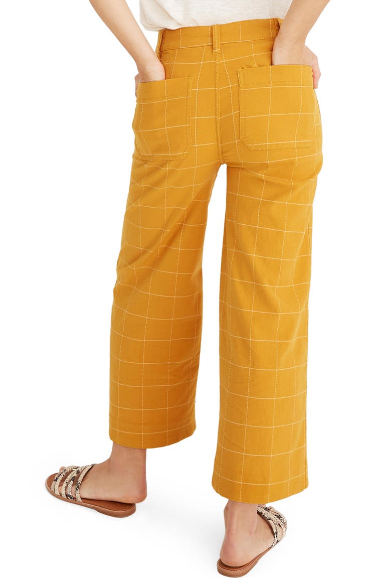 Emmett Windowpane Crop Wide Leg Pants, Alternate, color, WINDOWPANE TUNGSTEN GLOW