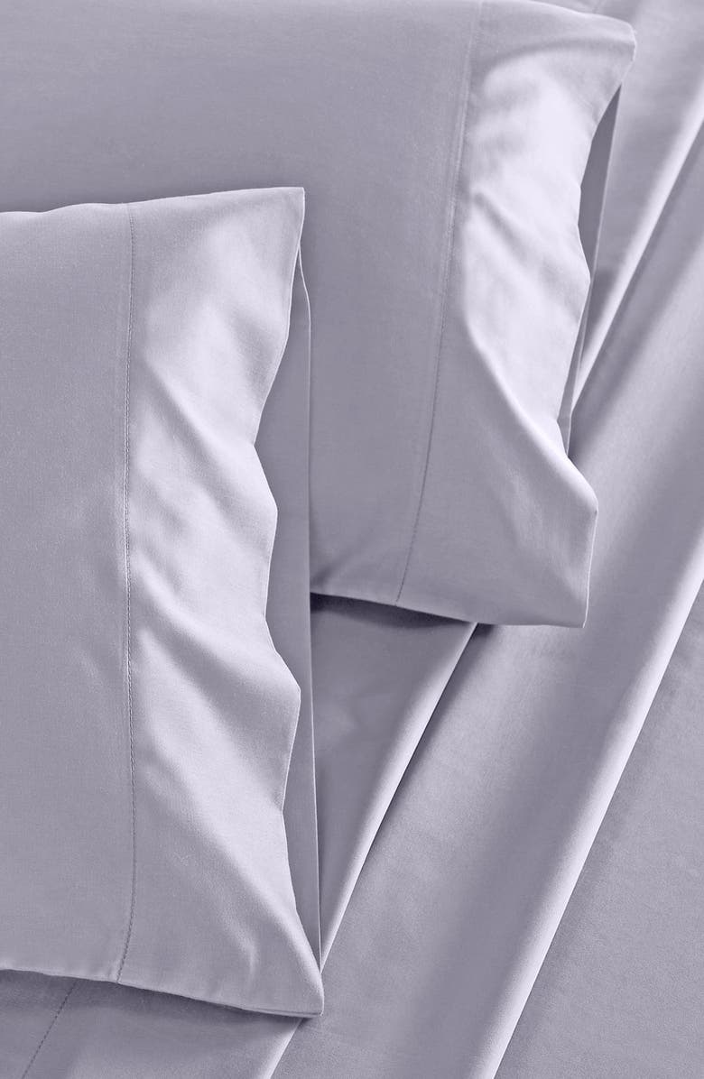 CALIFORNIA DESIGN DEN Grand Indulgence 1000 Thread Count 100% Cotton Sateen Sheet Set, Alternate, color, Lavender Grey