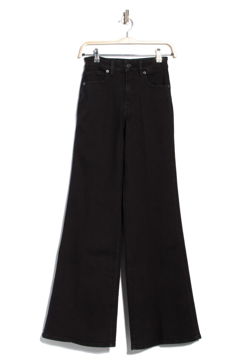 Good Waist High Waist Palazzo Wide Leg Jeans, Main, color, BLACK001