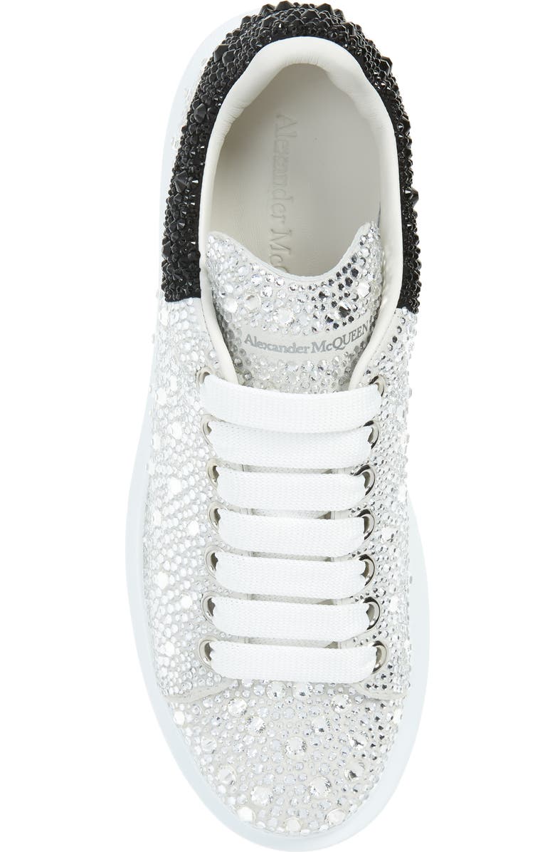McQueen Alexander McQueen Oversized Crystal Embellished Sneaker, Alternate, color,