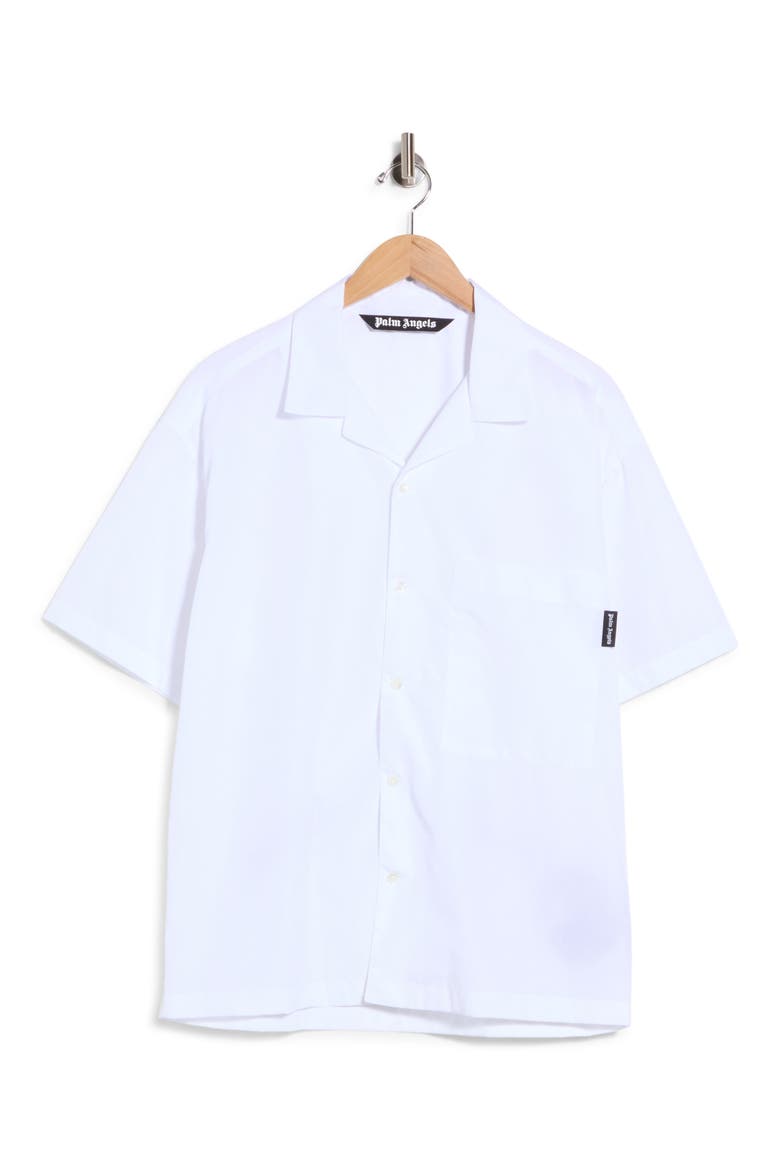Cotton Camp Shirt, Alternate, color, WHITE