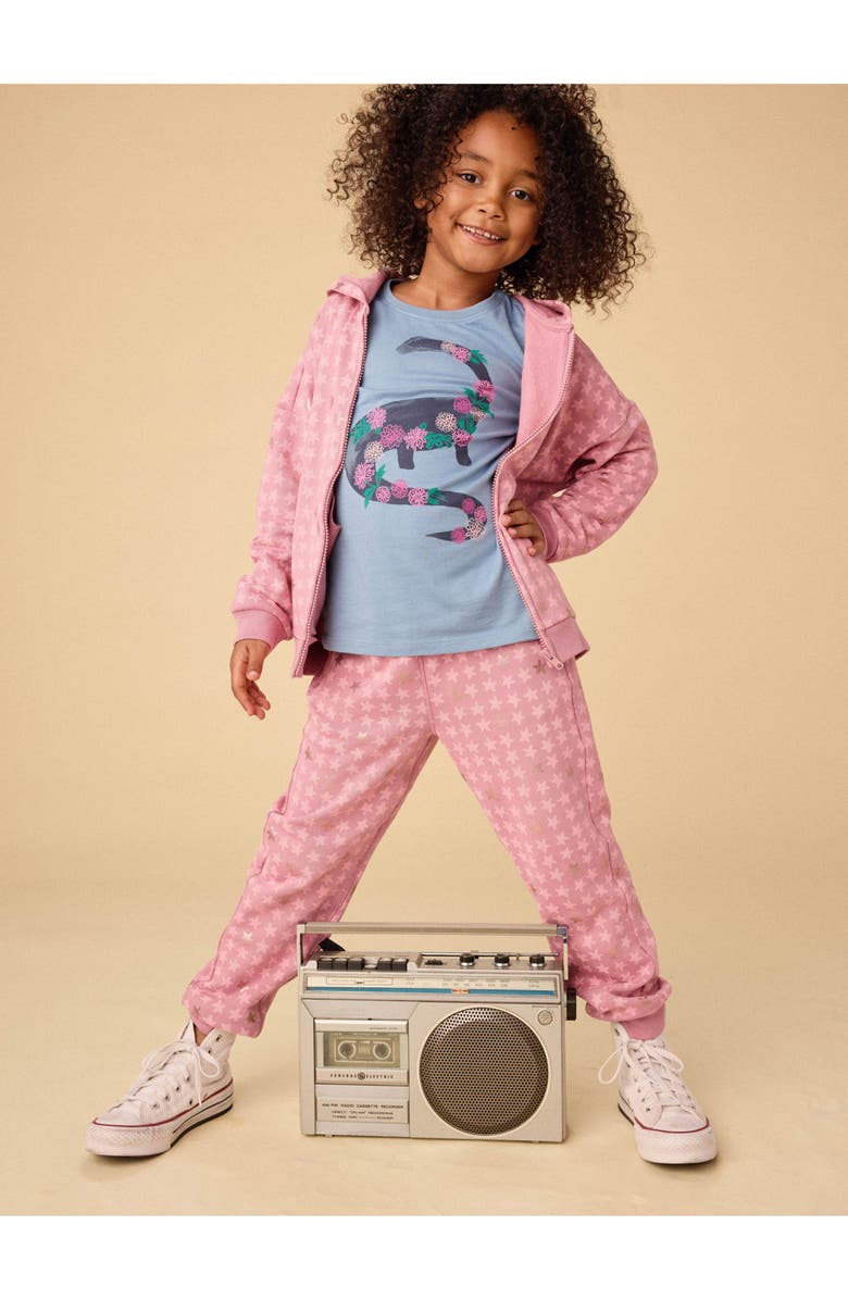 Tea Collection Going Places Joggers, Alternate, color, Metallic Stars