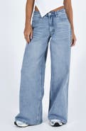 Princess Polly Naylor Mid Rise Wide Leg Jeans