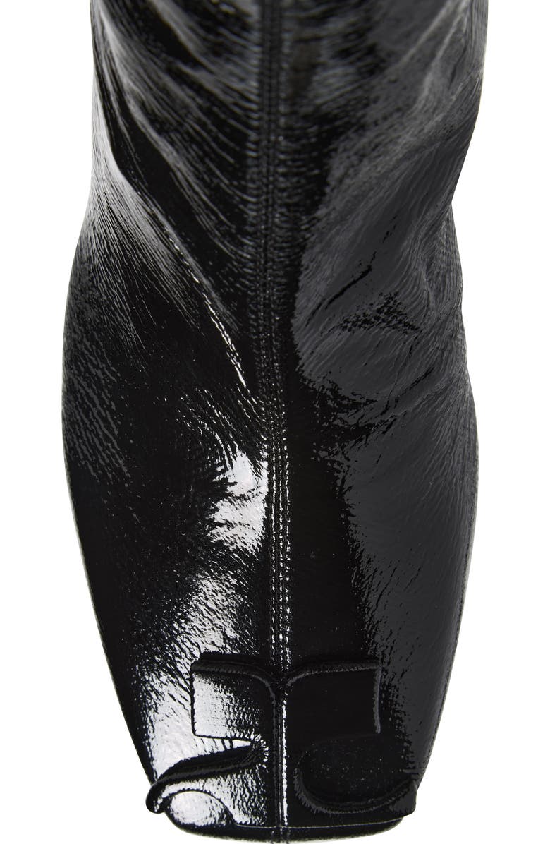Courrèges Re-edition Vinyl Ankle Boot, Alternate, color, Black