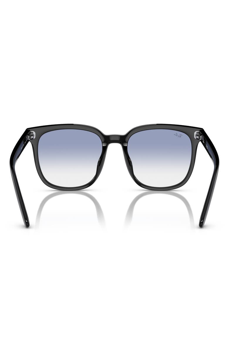 Ray-Ban 57mm Gradient Square Sunglasses, Alternate, color, Black
