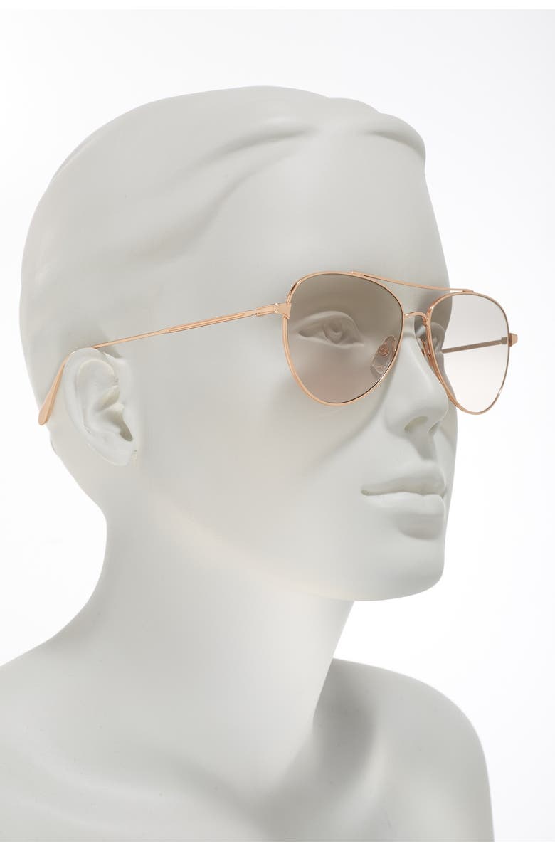 GARRETT LEIGHT Culver 56mm Aviator Sunglasses, Alternate, color, 