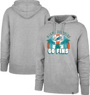 '47 Men's '47 Gray Miami Dolphins Regional Headline Pullover Hoodie