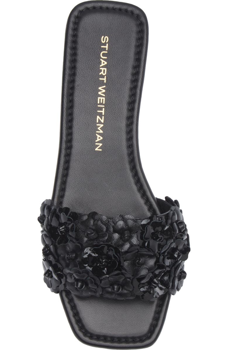 Stuart Weitzman Meadow Slide Sandal, Alternate, color, Black
