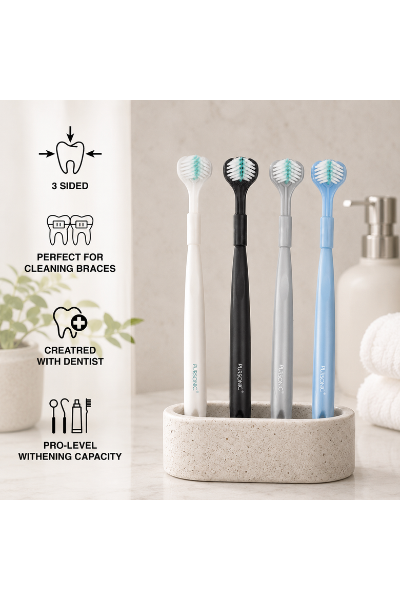3D Tech 360° Full Coverage Toothbrush Set, Alternate, color, Blue