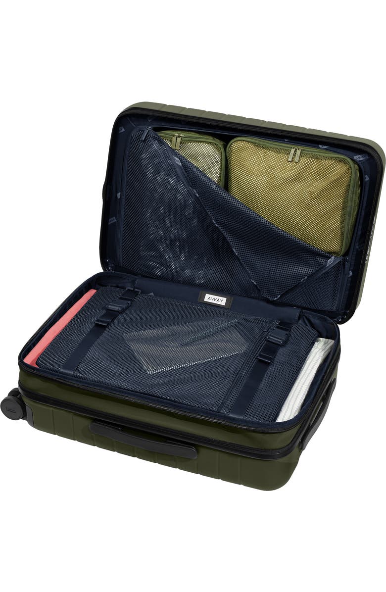 Away The Carry-On Flex Suitcase, Alternate, color, Olive Green