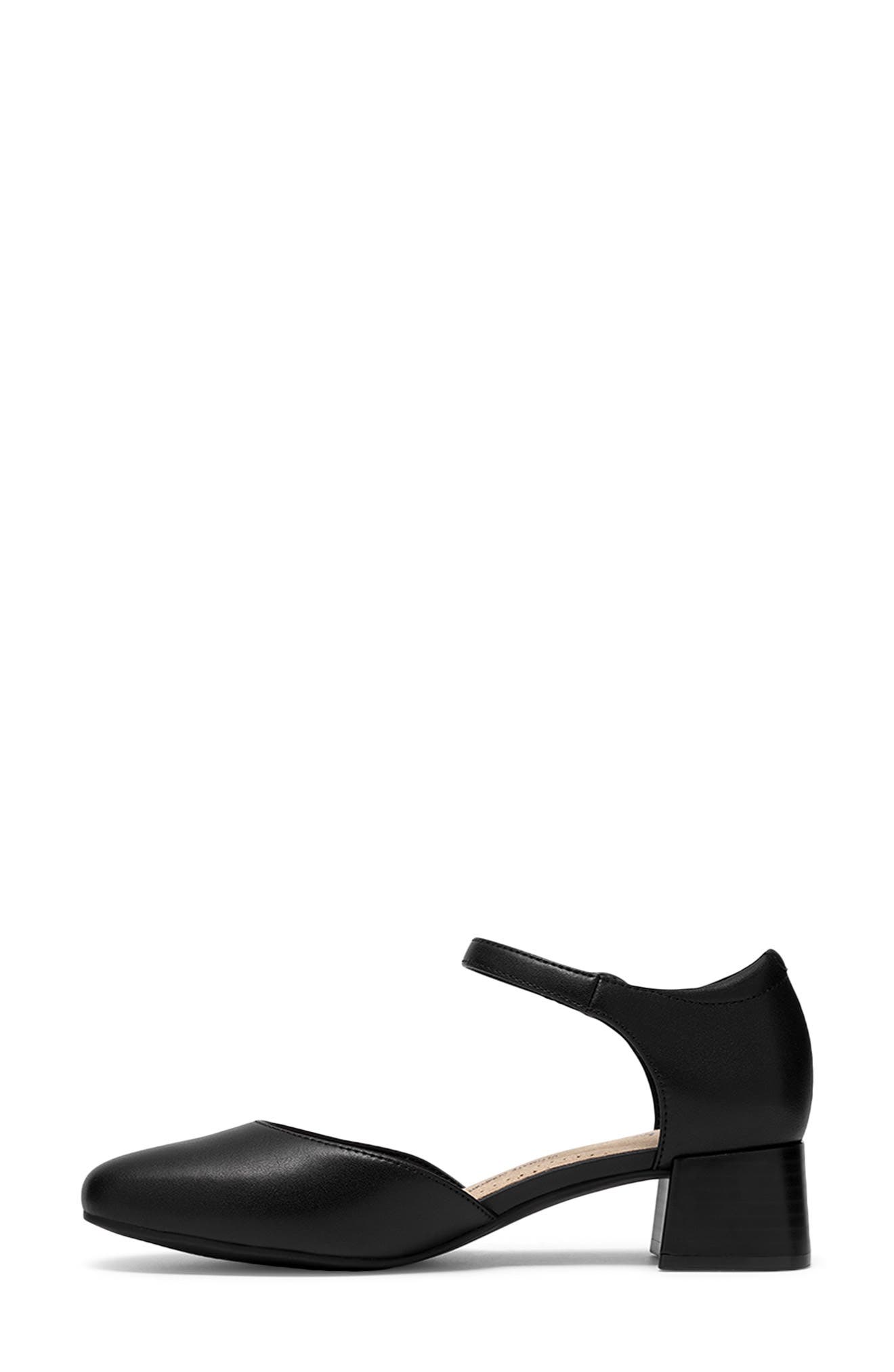 Iridessa Ankle Strap Pump, Alternate, color, BLACK LEATHER
