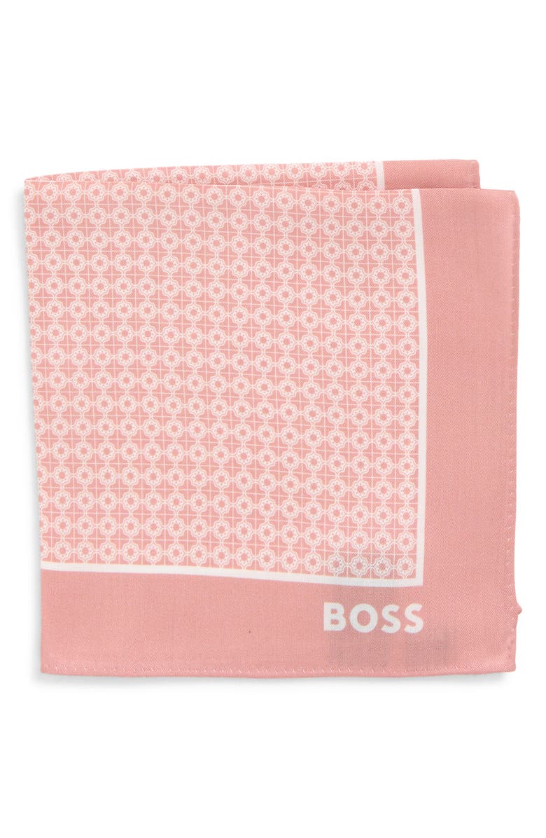 BOSS Pocket Square, Main, color, Light/ Pastel Pink