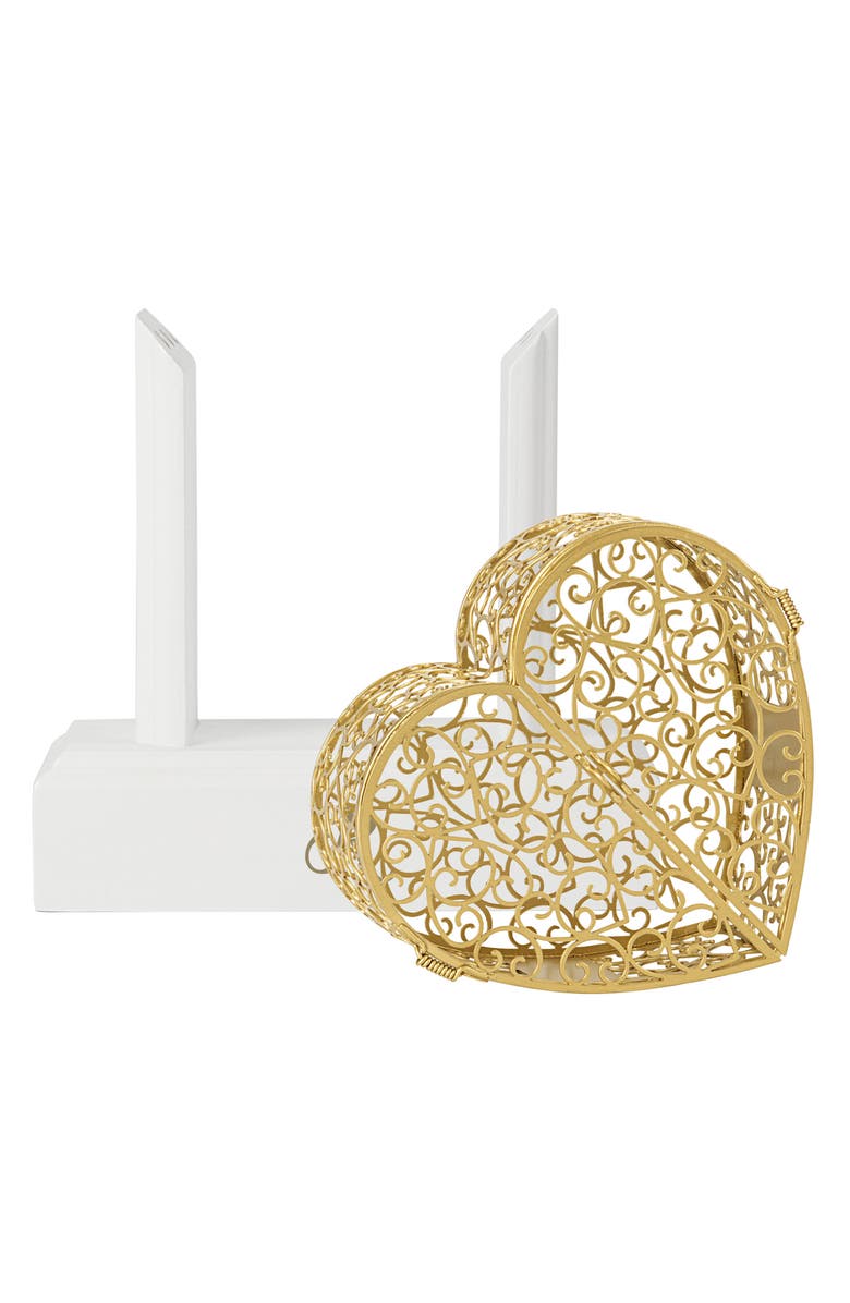 Cathy's Concepts Key To My Heart Monogram Vow Unity Keepsake Box, Alternate, color,