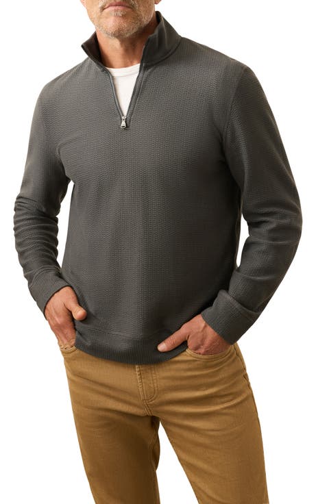 Texture Quarter Zip Pullover