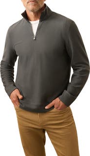 Faherty Texture Quarter Zip Pullover