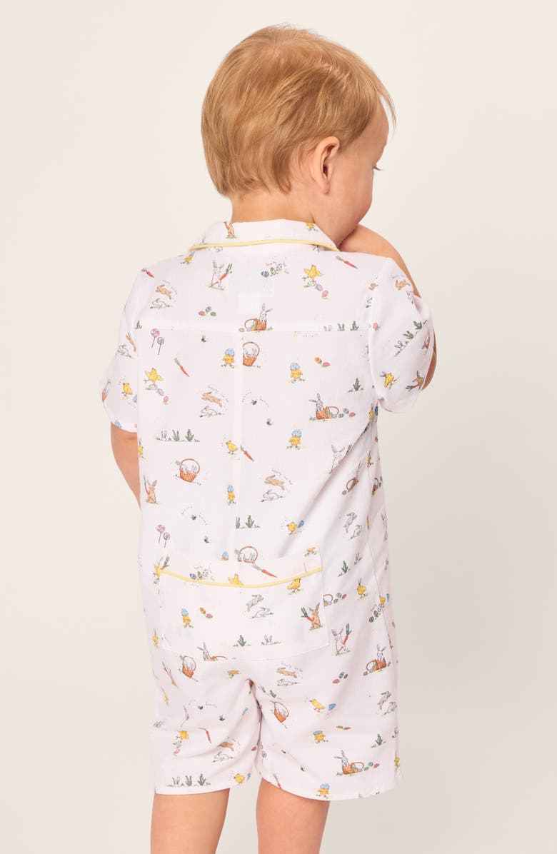 Petite Plume Easter Fitted Twill One-Piece Pajamas, Alternate, color, 