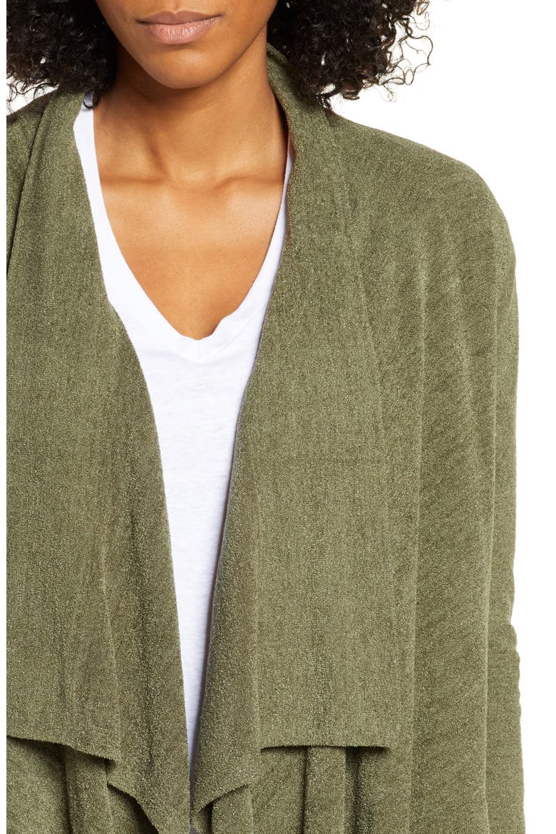 CozyChic™ Ultra Lite High/Low Cardigan, Alternate, color, OLIVE
