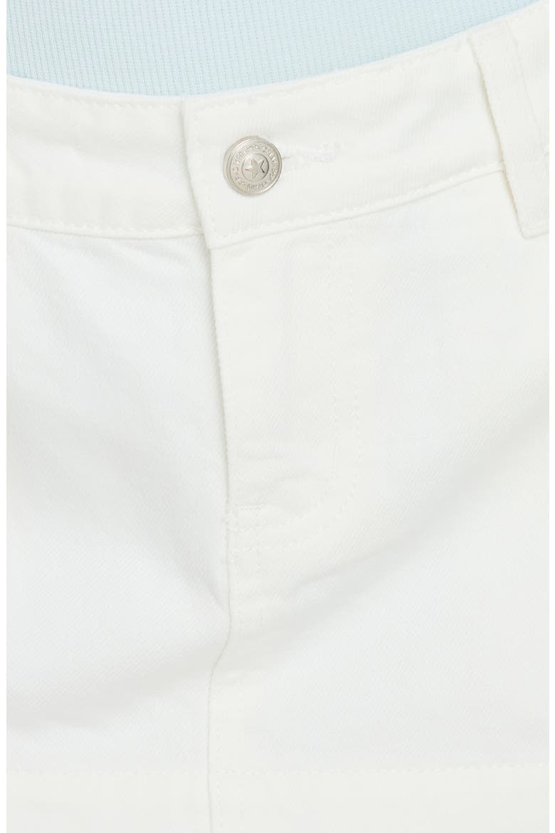 Warna Low Rise Denim Miniskirt, Alternate, color, WHITE