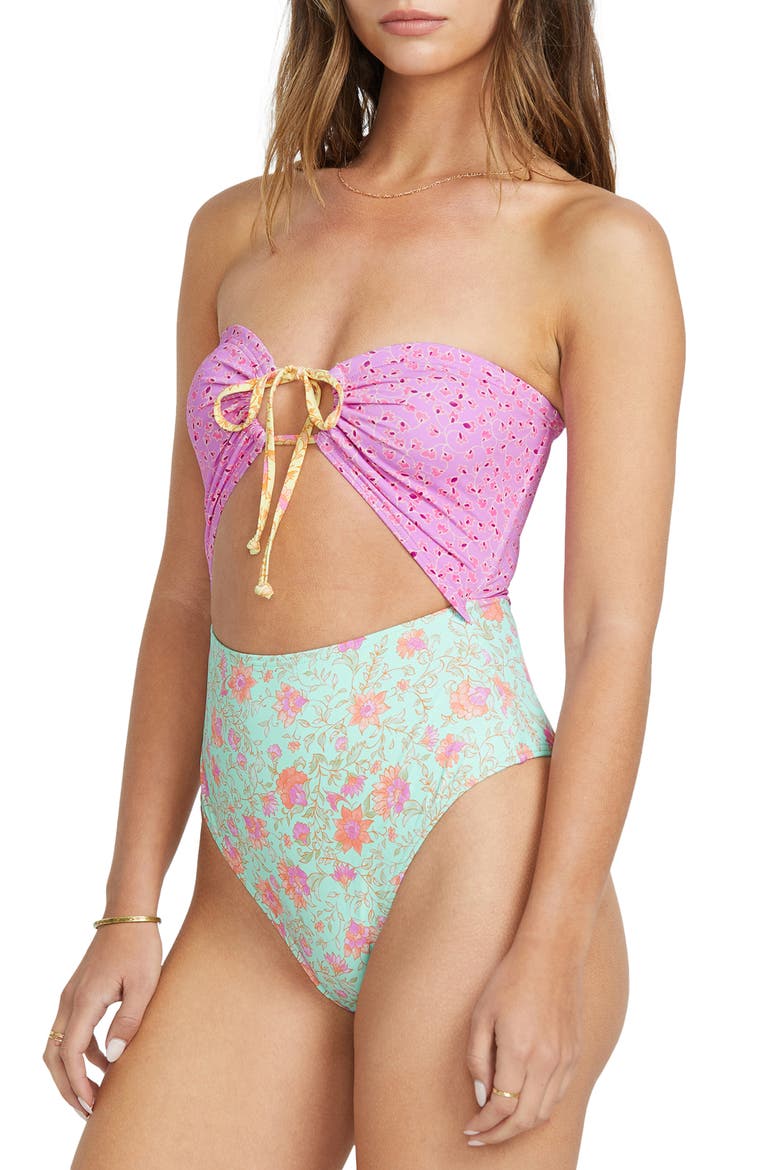Folk Story Andrew One-Piece Swimsuit, Alternate, color, PINK MULTI