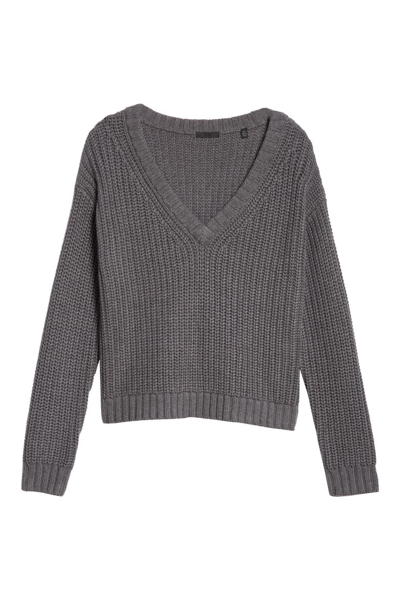 Cotton & Cashmere Sweater, Alternate, color, HEATHER CHARCOAL