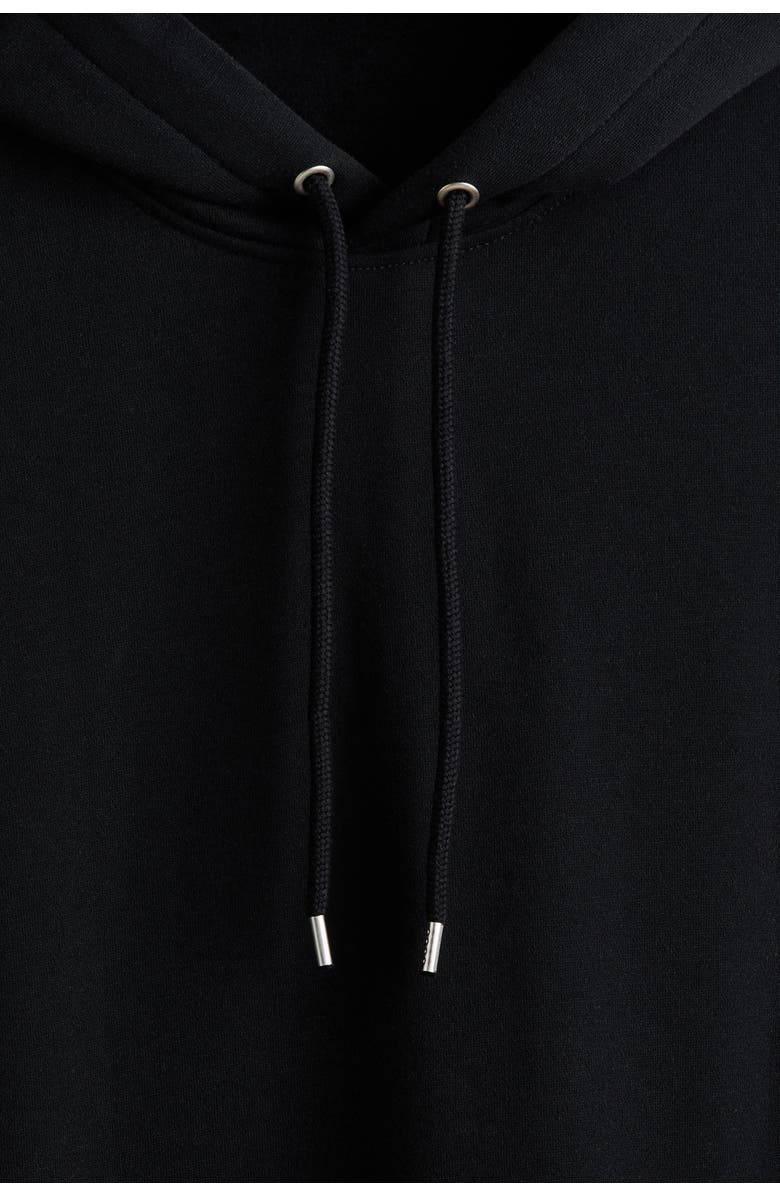 H&M Loose Fit Hoodie, Alternate, color, Black