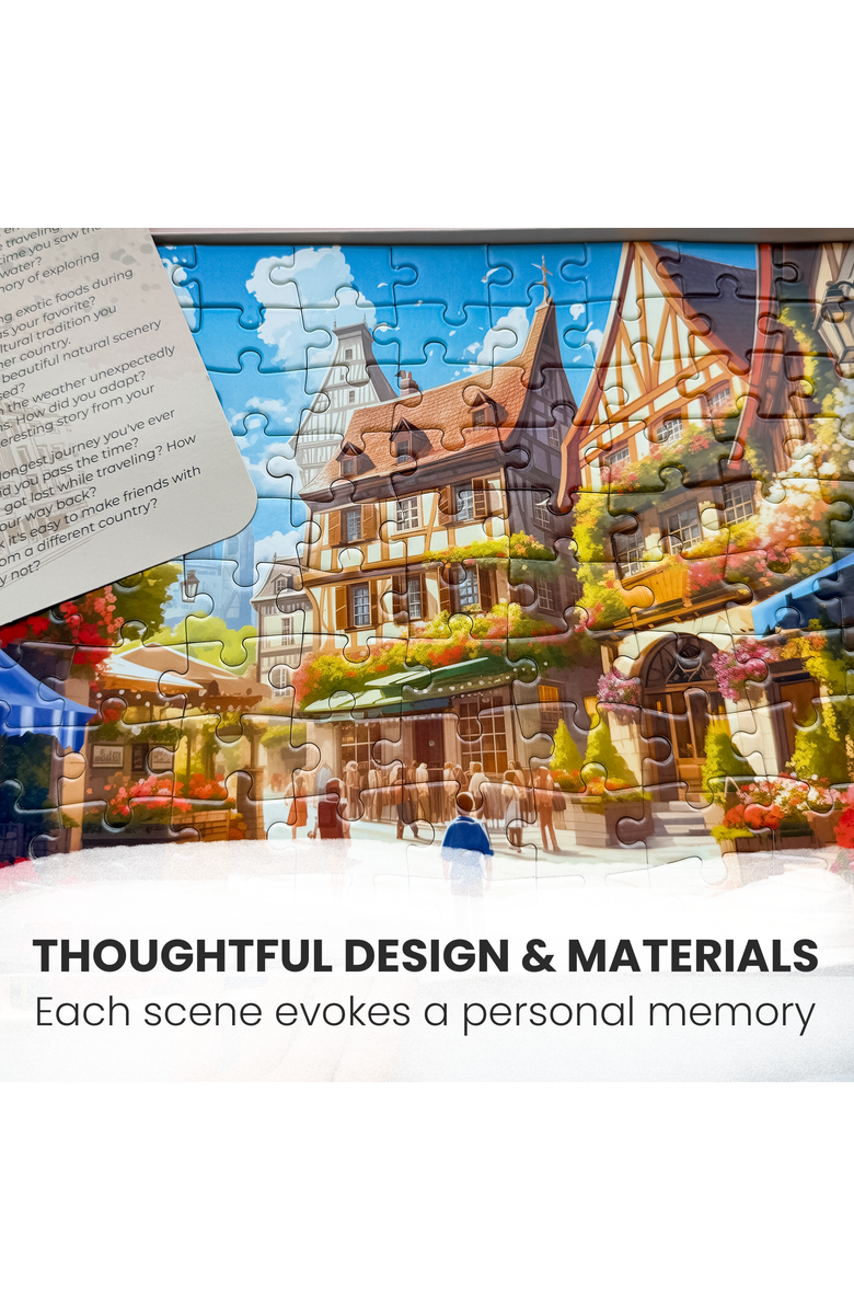 Quokka 100-Piece Cognitive Activity Puzzles - Large Piece Jigsaw Puzzle Set for Seniors, Alternate, color, Travel Memories