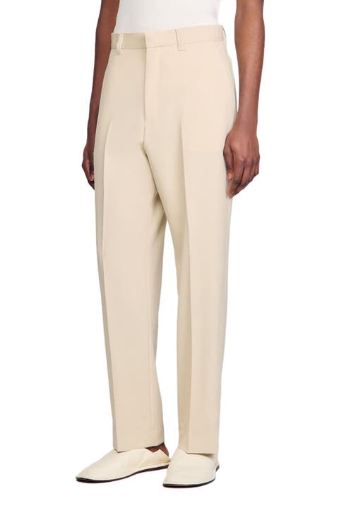 Wool suit trousers