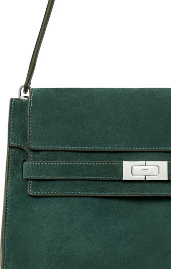 Large Lee Radziwill Suede Shoulder Bag